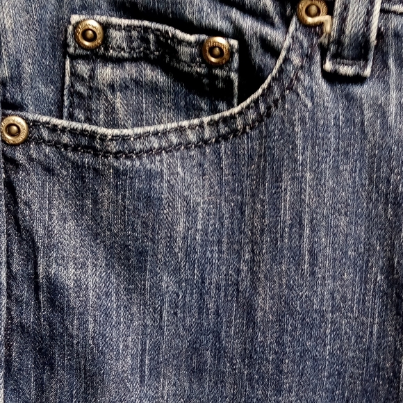 Saint John's Bay SJB Boot Cut Size 4 Long Dark Wash Jeans Fall Winter Wa… - Picture 7 of 12